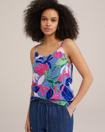 Haut WE Fashion en bleu : devant