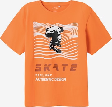 NAME IT T-shirt 'VAGNO' i orange: framsida