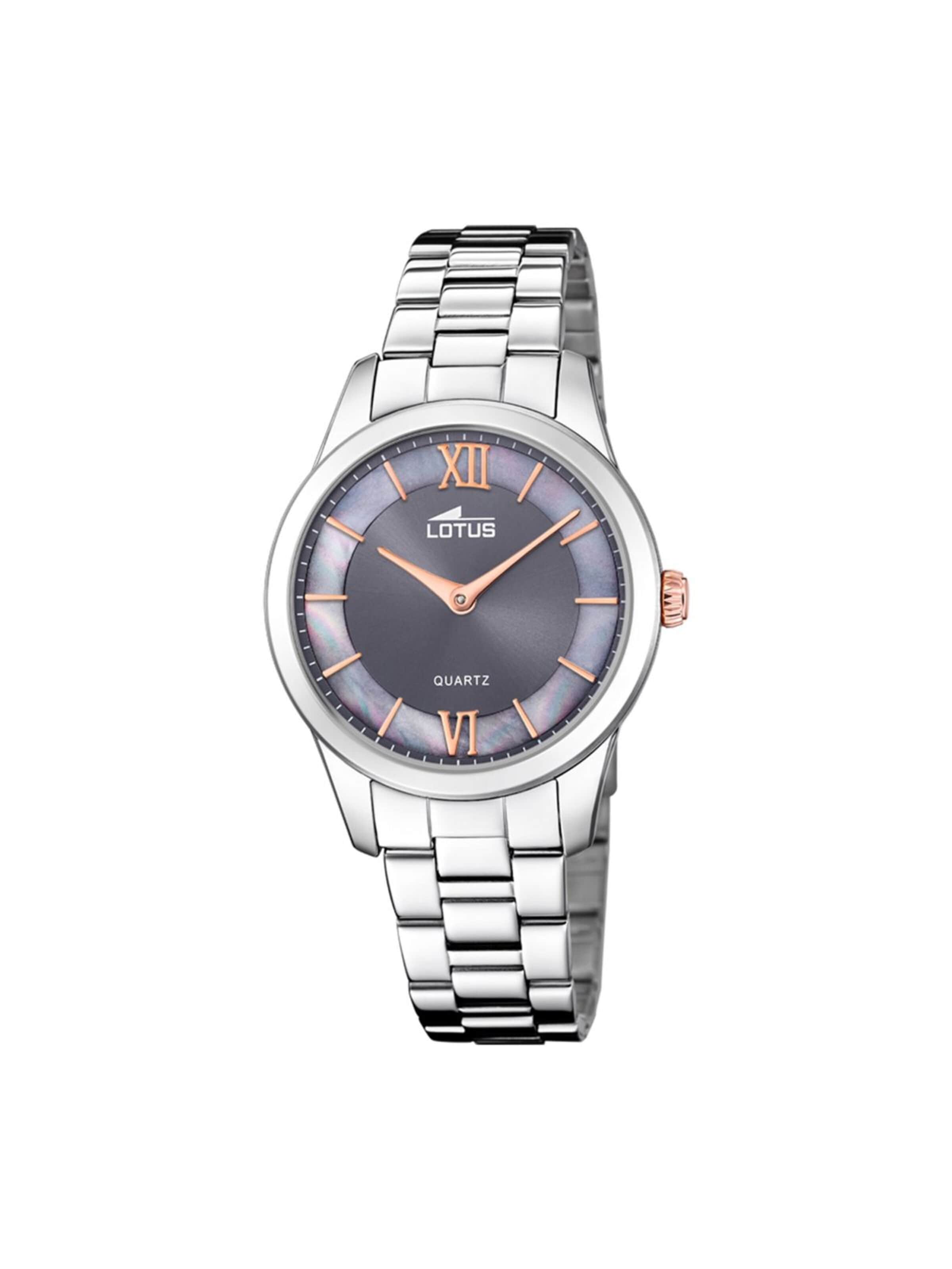 Montre à affichage analogique 'Lotus - Watch Trendy - Quartz watch movement - Watch case width: 34 mm' Lotus en noir : devant