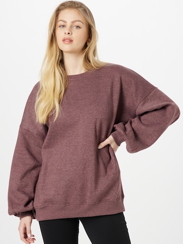 Missguided Sweatshirt in Brown: front
