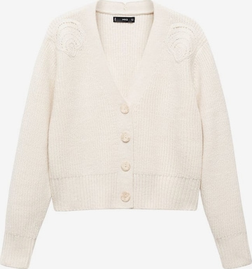 MANGO Cardigan 'caracola' i beige: forside