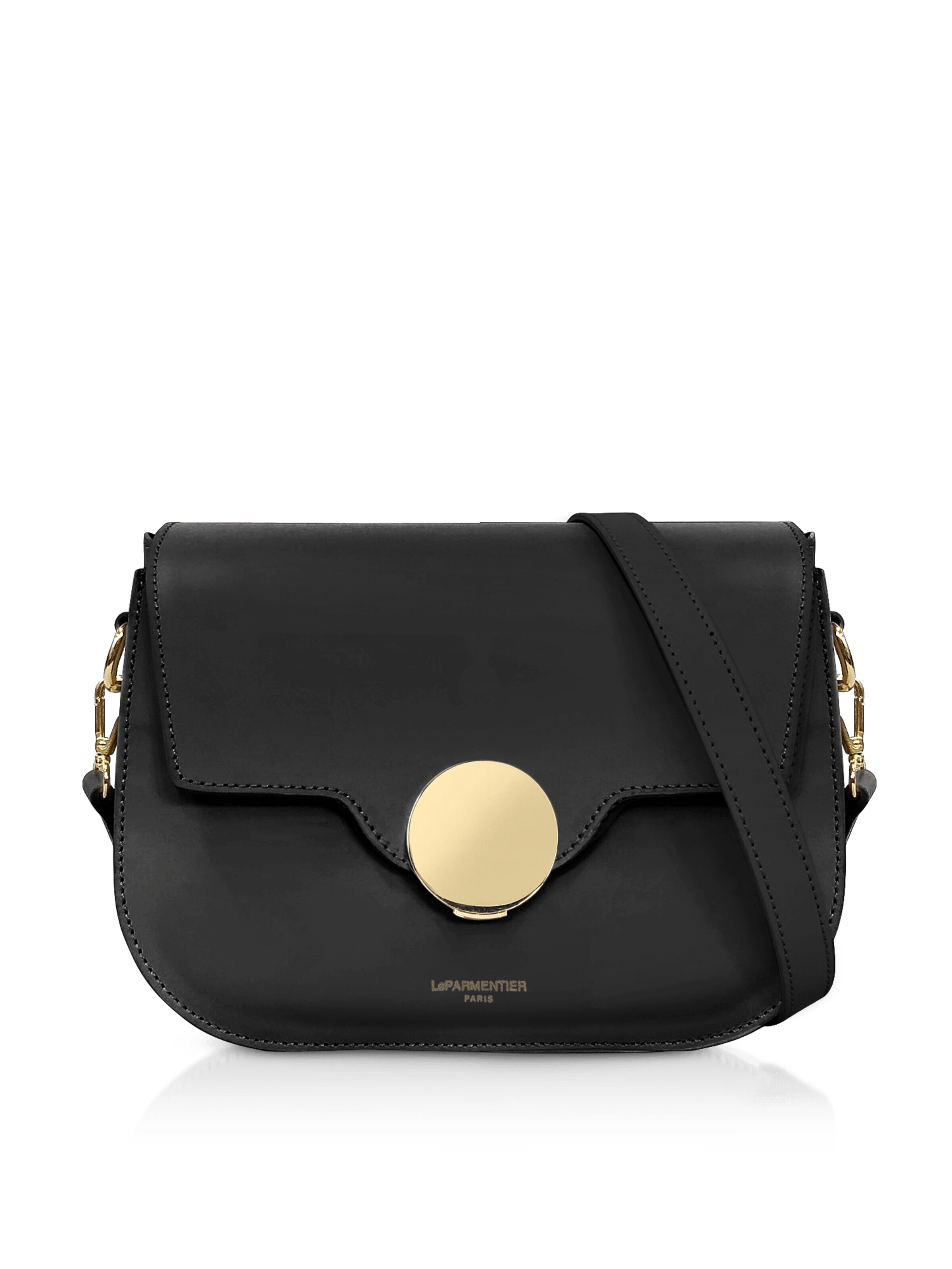 LeParmentier Schultertasche 'San Pedro'‌‌‌‌‌‌‌‌‌‌ in Schwarz: Vorderseite