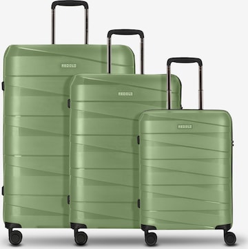 Redolz Suitcase set 'Essentials 10' in Green: front