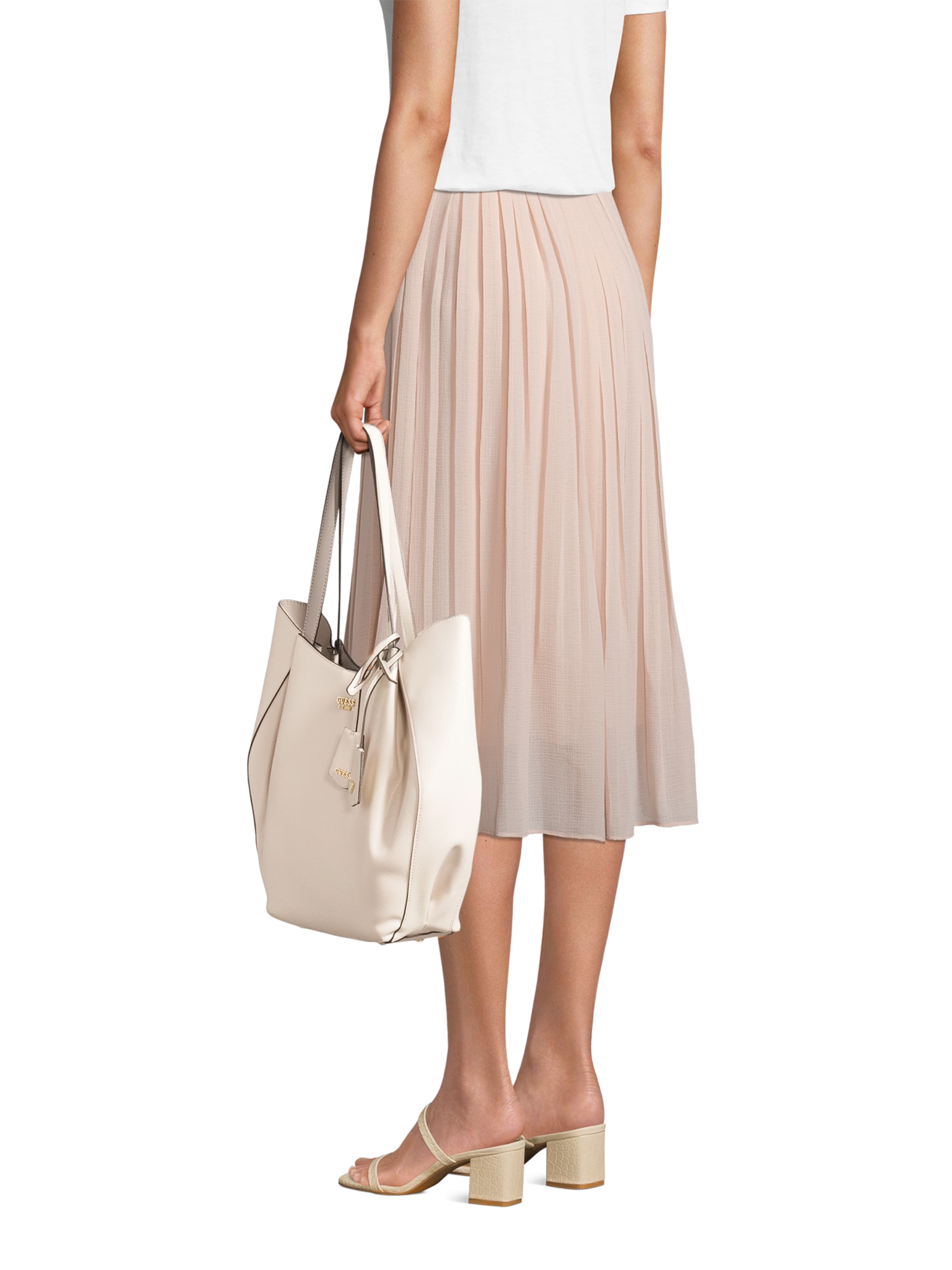 GUESS Shopper 'Amorette 2 In 1 Tote' in Beige