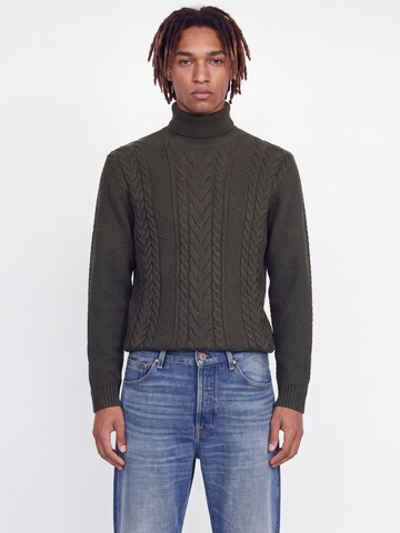 JACK & JONES Sweater 'JJJAMES' in Green: front