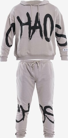 Tom Barron Sweatsuit 'Chaos' in Grey: front