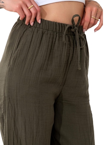 WENOR Wide Leg Hose 'Eleni' in Grün