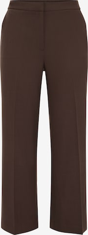 WE Fashion Wide Leg Housut värissä ruskea: etupuoli