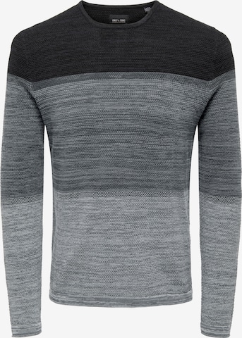 Only & Sons Pullover 'Panter' in Grau: predná strana