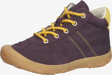 Pepino First-Step Shoes in Purple: front