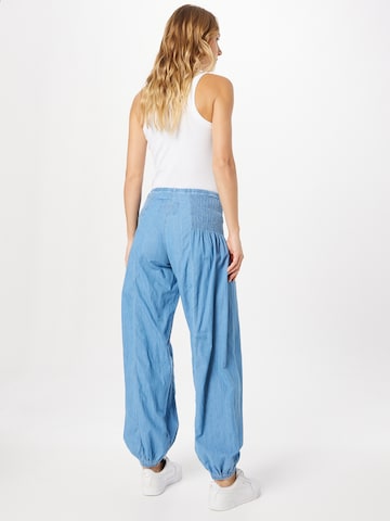 PULZ Jeans Wide leg Haremsbyxa 'Jill' i blå