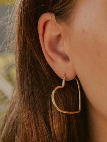 modabilé Earrings 'HEART' in Yellow