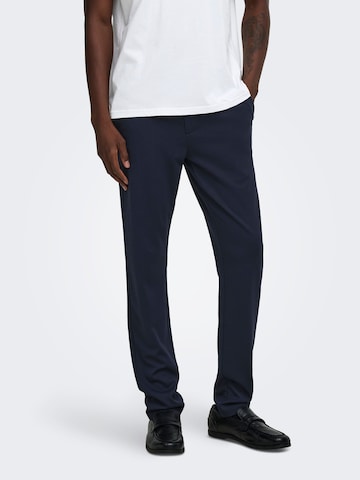 Only & Sons Regular Hose 'ONSMick' in Blau: Vorderseite