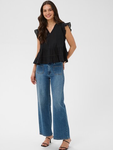 Kaffe - Blusa 'KAValerie' em preto