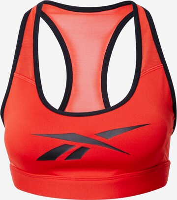 Reebok Bustier Sports-BH i rød: forside