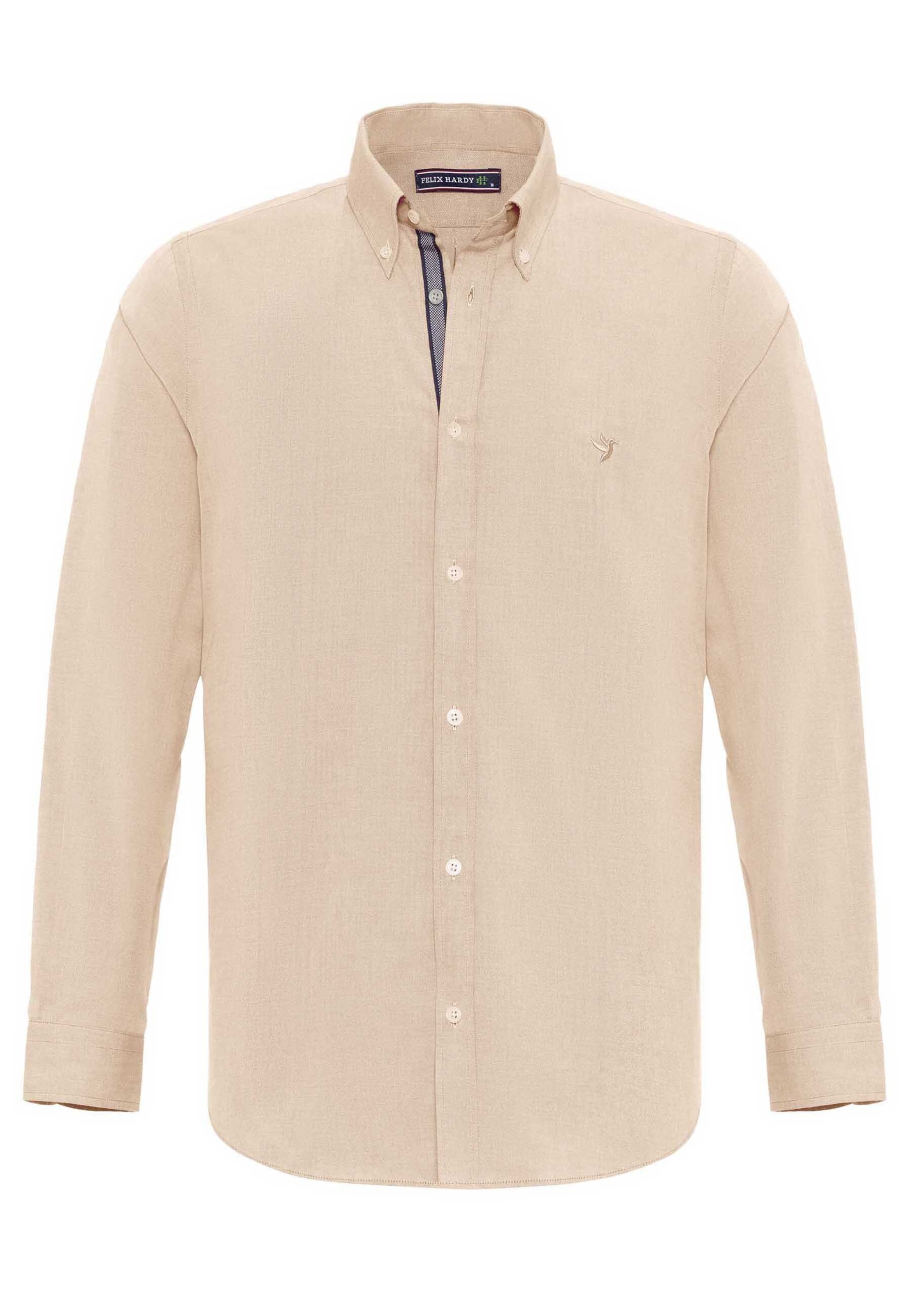 Felix Hardy Rovný strih Košeľa - Béžová: predná strana