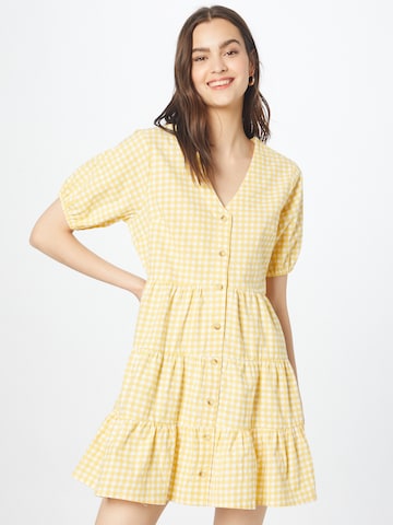 Robe-chemise 'JOSSA' In The Style en jaune : devant