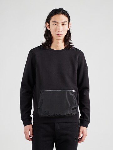 19V69 ITALIA Sweatshirt 'DINO' in Schwarz: Vorderseite
