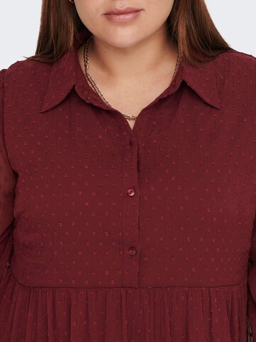 ONLY Carmakoma Shirt Dress in Red