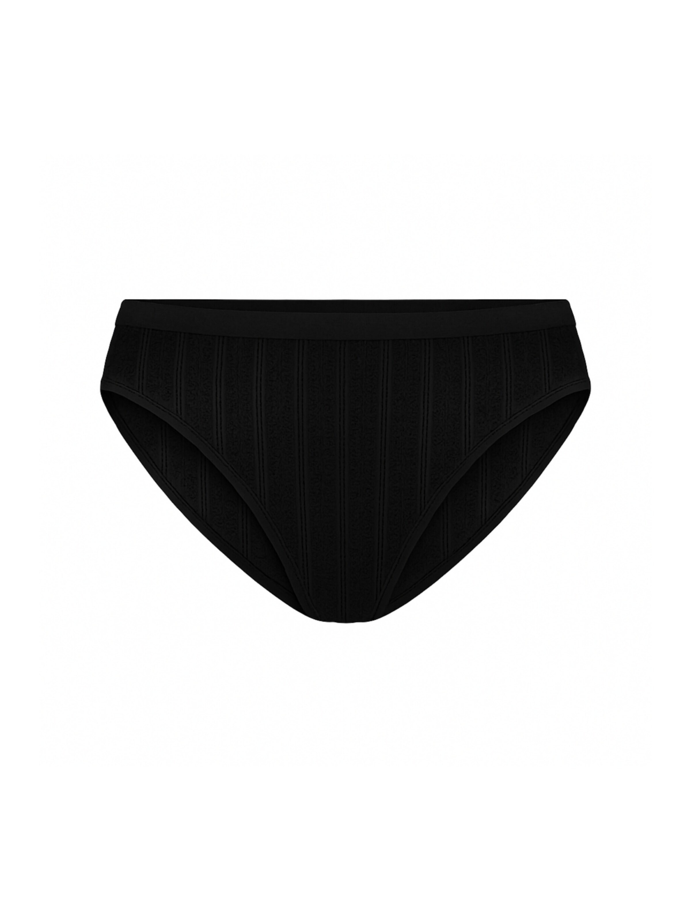 Albero Natur Slip 'Bio-Baumwoll Jacquard Slip'‌‌‌‌‌‌‌‌ in Schwarz: Vorderseite