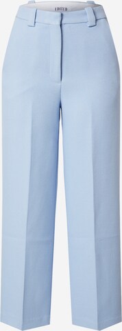 EDITED Regular Pleated Pants 'Anne' in Blue: front