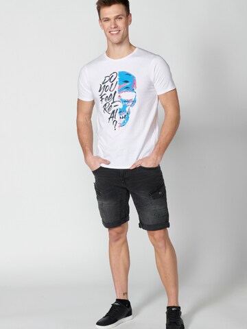 KOROSHI T-Shirt in Weiß