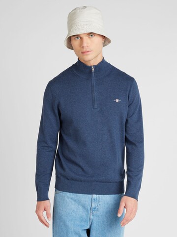 Pulover 'Classic' de la GANT pe albastru: față