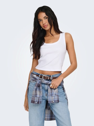 ONLY Top 'ONLEASY' in Weiß: Vorderseite