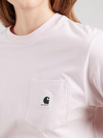 Carhartt WIP Футболка 'Nelson' в Ярко-розовый