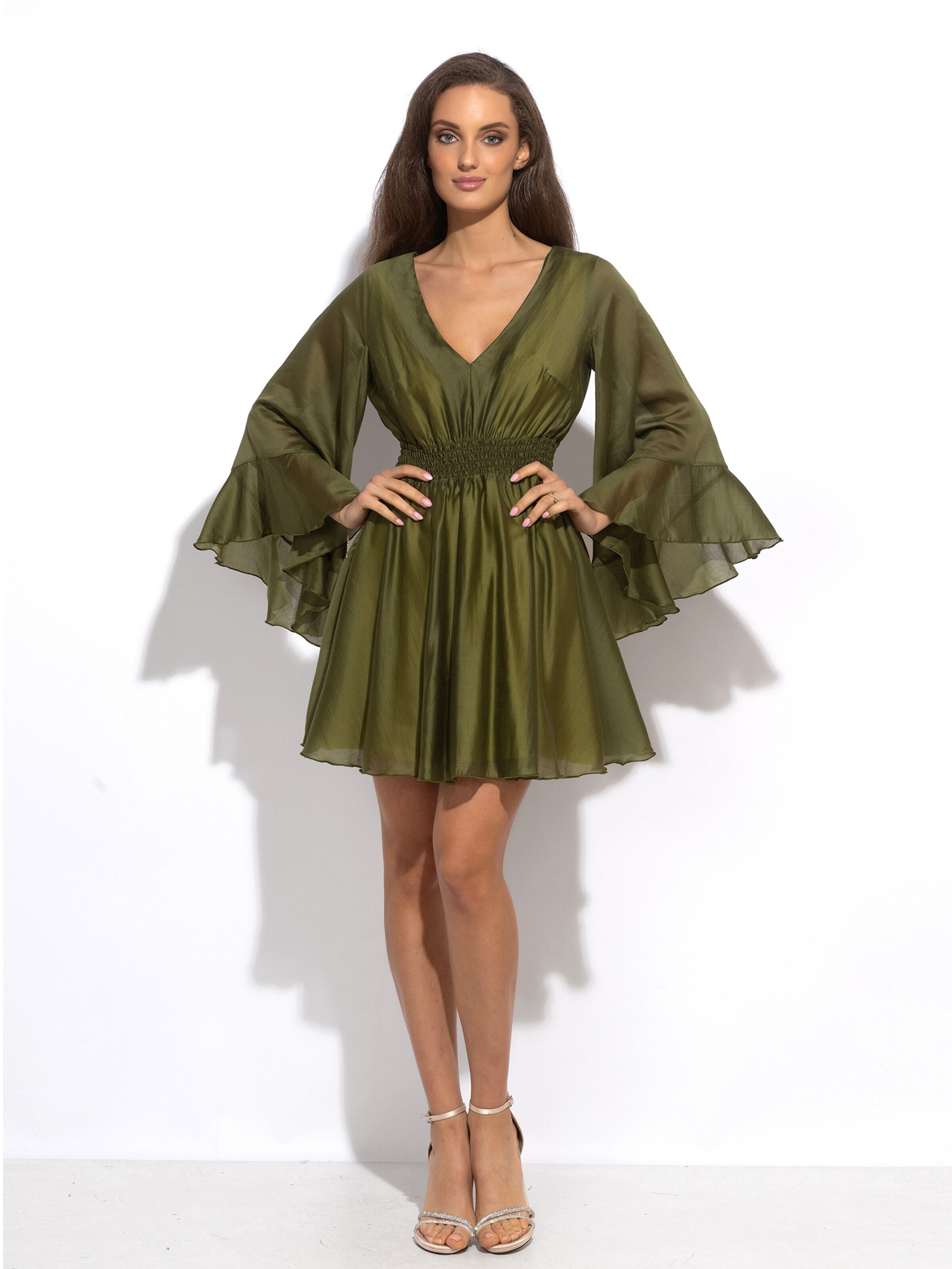 JIORO Dress 'ESSENTIALS' in Green