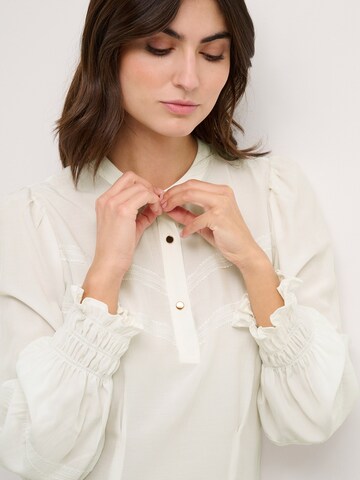 CULTURE - Blusa 'Asmine' en blanco