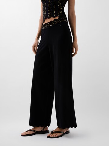Scalpers Regular Studsstrass Knit Pant ' ' in Schwarz