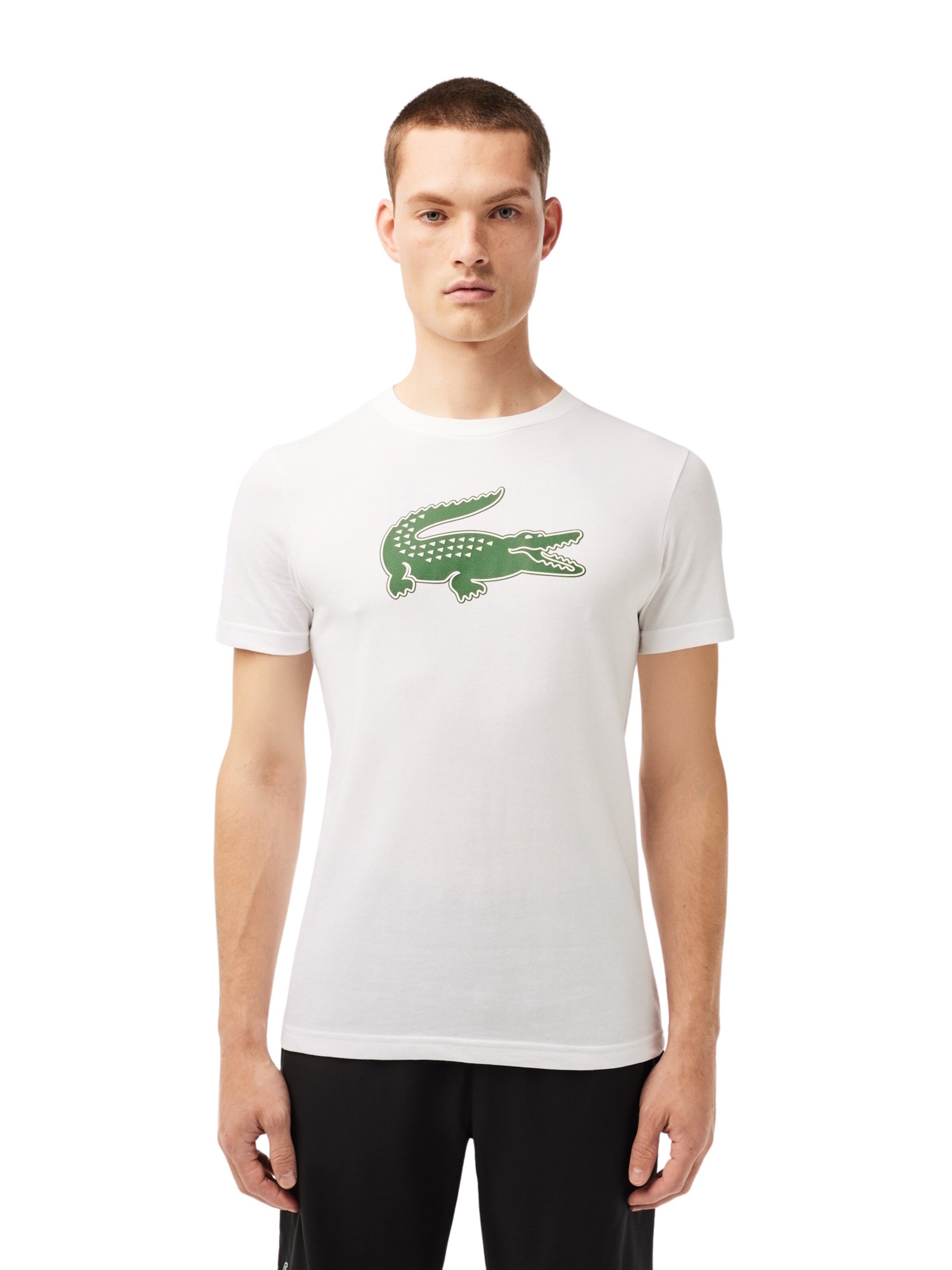 Lacoste Sport Тениска в бяло: отпред