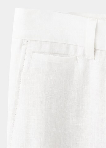 MANGO MAN Slimfit Hose 'Oyster' in Weiß