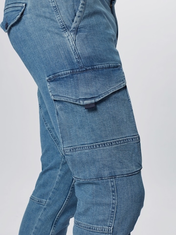 Effilé Jeans cargo 'Paul' JACK & JONES en bleu