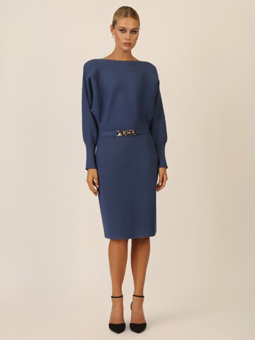 APART Knitted dress in Blue