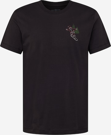 WESTMARK LONDON Shirt 'XMAS SANTA' in Zwart: voorkant