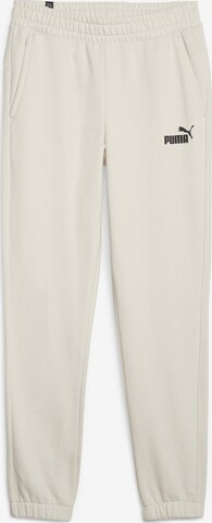 Tapered Pantaloni sportivi 'Essentials Elevated' di PUMA in bianco: frontale