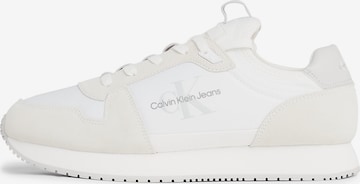 Baskets basses Calvin Klein Jeans en blanc : devant