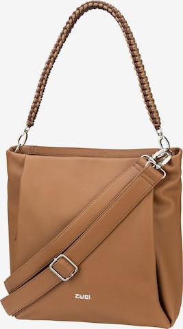 ZWEI Shoulder Bag 'Yuna' in Brown