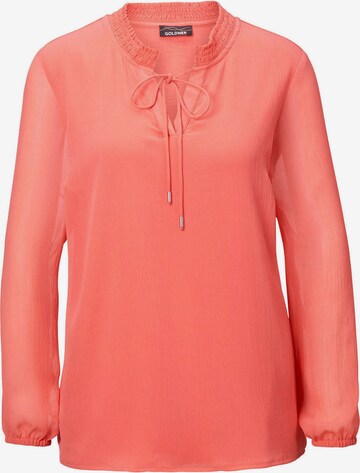 Goldner Bluse in Orange: Vorderseite