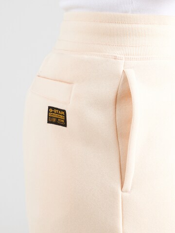 G-STAR Tapered Trousers 'Premium 2.0' in Beige