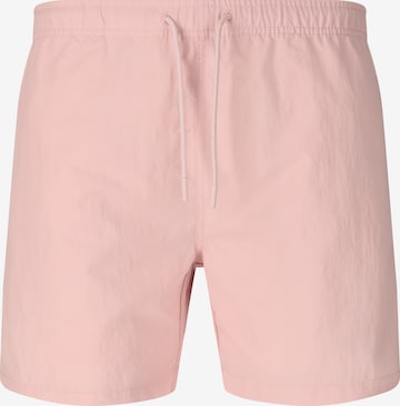 NOU Boardshorts 'Eyemouth V2' in Rot: Vorderseite