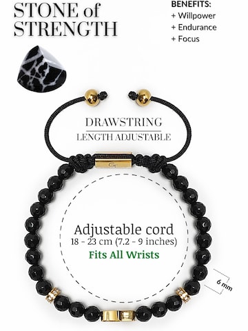 GT Collection - Pulsera 'Hamsa Hand' en negro