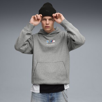 PUMA Sports sweatshirt 'BMW M Motorsport Essentials ' in Grey: front