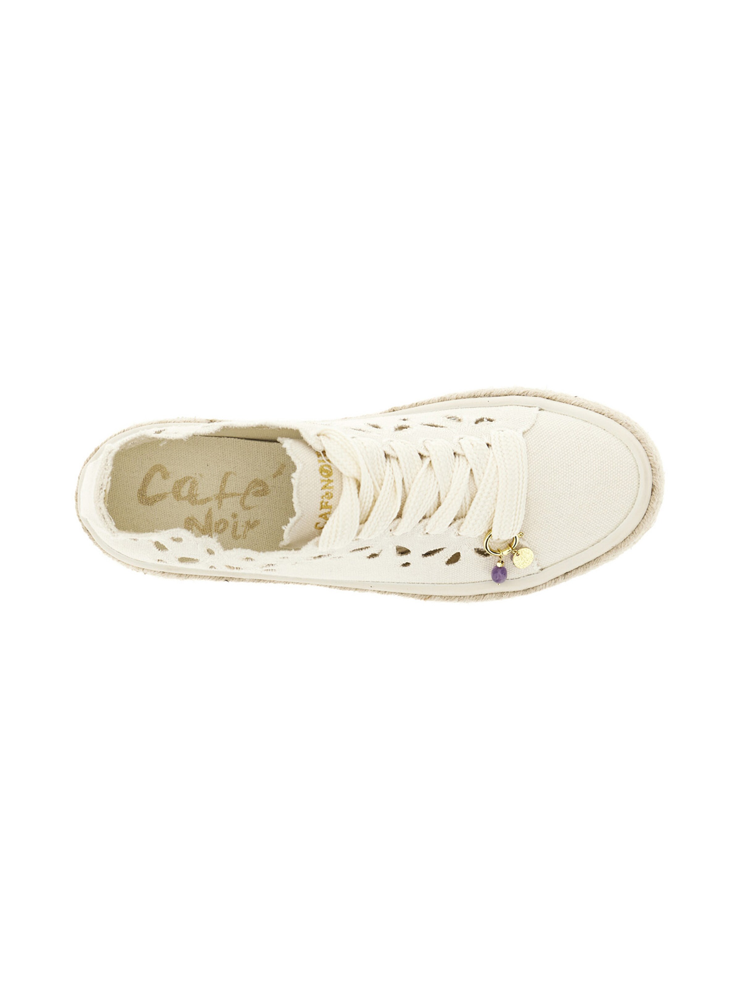 CAFè NOIR Sneakers laag in Beige