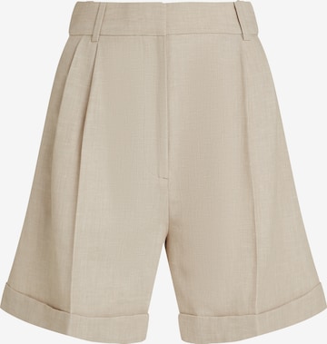 Regular Pantalon à pince TOMMY HILFIGER en beige : devant