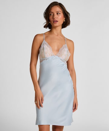 Hunkemöller Negligé 'Miri' in Blauw: voorkant