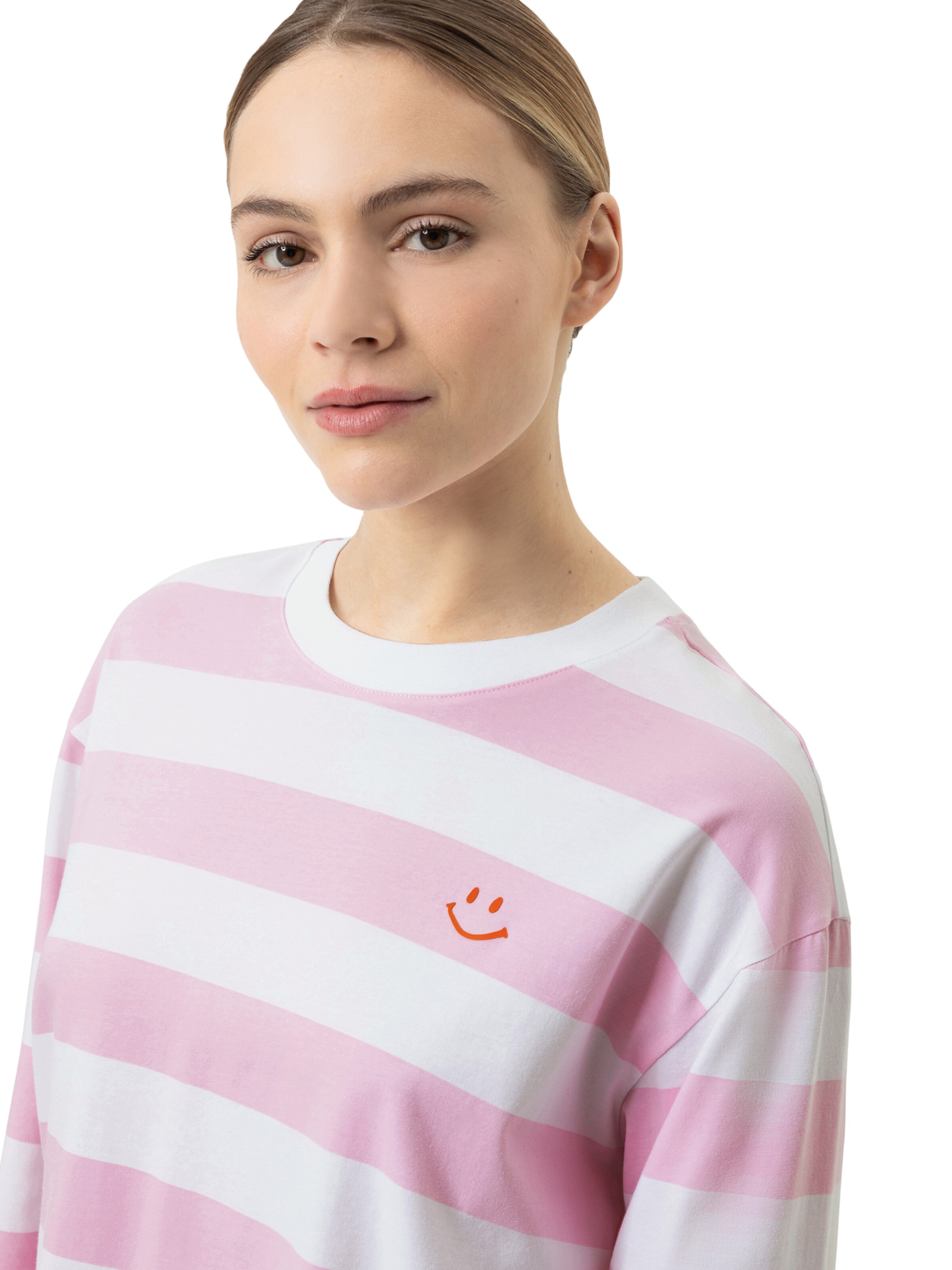 Mey Pajama shirt 'Streaked Lines' in Pink