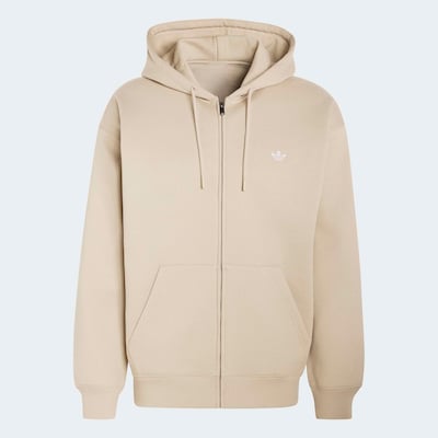 ADIDAS ORIGINALS Sweatjacke 'ESS' in XS in kitt / weiß, Produktansicht